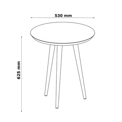 Mesa De Apoio Luna 530 Cumarú - Patrimar