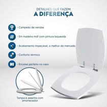 Assento Sanitário Com Fechamento Lento Anturius Verde Para Vaso Luzarte