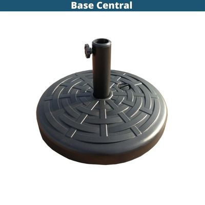 Ombrelone Central Paraty Fratini 270 Cm Alumínio Fendi Capa Poliéster Base Base Central Hdpe