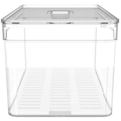 Organizador De Geladeira Porta Frutas Legumes Vegetais 5L Com Respiradouro Clear Fresh OU