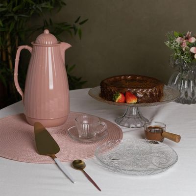 Molheira 50ml Lyor de Vidro e Bambu Cremeira Servir Caldas Molhos Mesa Posta