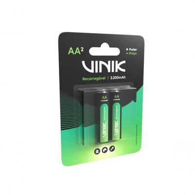 Pilha Recarregável Aa C/2 - 2200mah 1.2v - Vp2ab2r