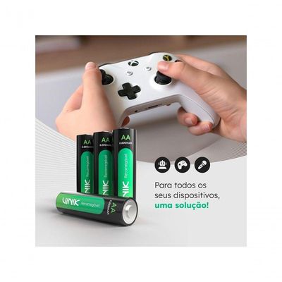Pilha Recarregável Aa C/2 - 2200mah 1.2v - Vp2ab2r
