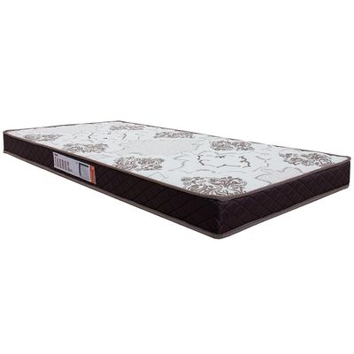 Colchão Solteiro Hellen Taurus One Face Espuma D28 14x78x188 cm - Marrom/Branco