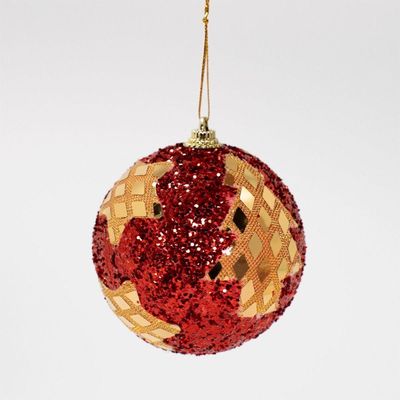 Kit 8 Bolas Natalina árvore De Natal Estrela Artesanal 80mm