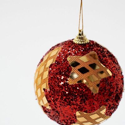 Kit 8 Bolas Natalina árvore De Natal Estrela Artesanal 80mm
