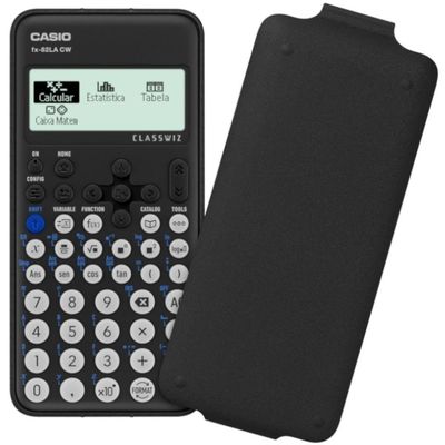 Calculadora Cientifica Classwiz Com 4 Aplicativos Preta Fx-82lacw-w4-dt