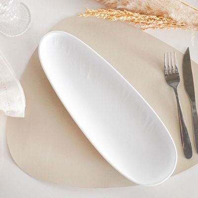 Travessa Melamina Texture 35cm Branco