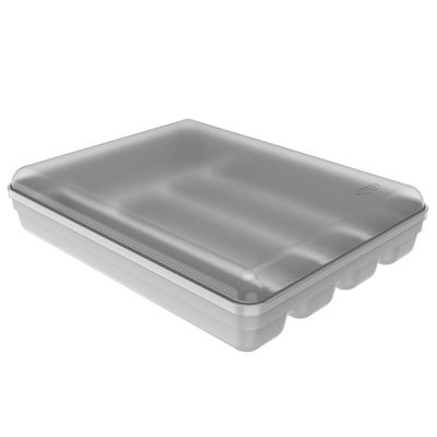 Separador Porta Talheres com Tampa Organizador de Gaveta Multiuso Logic Branco