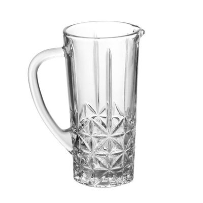 Conjunto 6 Copos Altos e Jarra 1L Wolff Stella 270ml Vidro Transparente Elegante Transparente