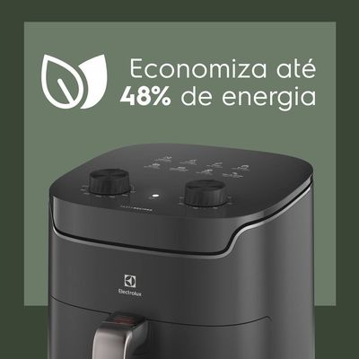 Fritadeira Air Fryer Electrolux EAF40 Rita Lobo 5,6L Efficient 1400W Antiaderente Desligamento Automático Econômica Cinza Cinza / 110