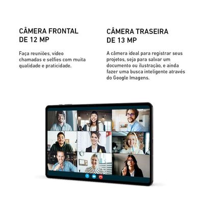 Tablet Vaio TL12 128GB 8GB RAM 5G Teclado Magnético E Caneta Tela Amoled 12.6” 2.5K Preto
