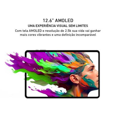 Tablet Vaio TL12 128GB 8GB RAM 5G Teclado Magnético E Caneta Tela Amoled 12.6” 2.5K Preto