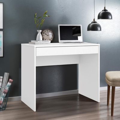 Escrivaninha 90cm 1 Gaveta Facility Branco Demóbile Branco