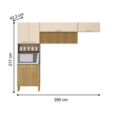 Cozinha Urbane Freijó Vanilla Ripado