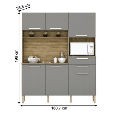 Cozinha Pietra Freijó Gris
