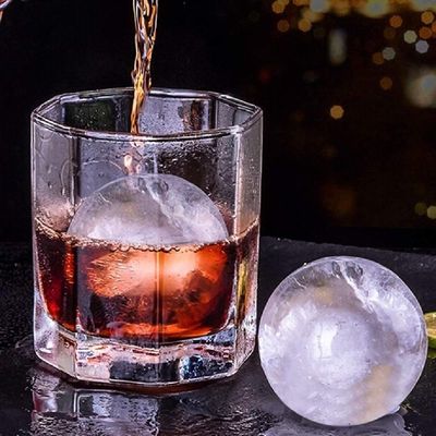 Forma Gelo Bola Esfera Grande Silicone Bola 4 Em 1 Gigante Whisky Drinks Com Funil Frutas Bar Festa