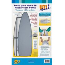 Forro para Mesa de Passar Ponta Utimil TM008 em Tecido Metalizado/Térmico
