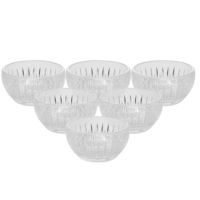 Conjunto 6 Bowls Wolff Queen 300ml Cristal Elegante Transparente