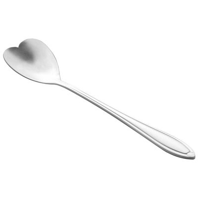 Conjunto de Colheres para Chá Wolff Heart em Aço Inox Prata - 4 Peças Prata
