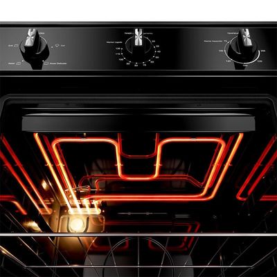Forno Elétrico de Embutir Consul 84L COB84BE Porta Removível Timer Autodesligamento Luz Interna Preto Preto / 220