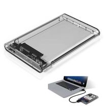 Case Transparente Para Hd Sata 2.5" Hhd Ou Ssd Usb 3.0 Transmissão 6 Gpbs