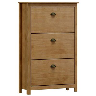 Sapateira De Madeira 80cm 3 Portas Lázio Freijó F07 - Mpozenato