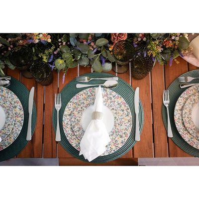 Aparelho De Jantar Tramontina Em Porcelana Decorada 30 Peças Jogo De Pratos Especial