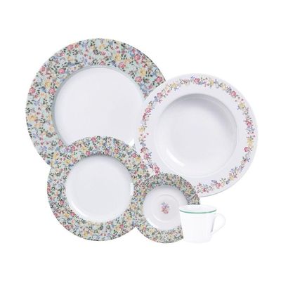 Aparelho De Jantar Tramontina Em Porcelana Decorada 30 Peças Jogo De Pratos Especial