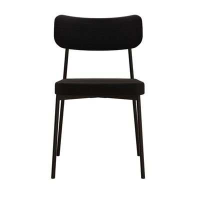 Cadeira Mynna Fixa C/4 Pes 525 X 470 X 790 Mm C/2 Un. Preto Preto