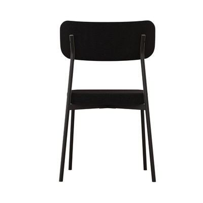 Cadeira Mynna Fixa C/4 Pes 525 X 470 X 790 Mm C/2 Un. Preto Preto