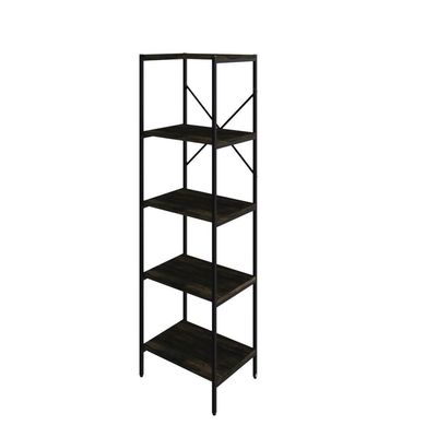 Estante C/05 Prateleiras 152x45x33cm Tub Tueh1545 Carvalho Dark - Carvalho Dark /