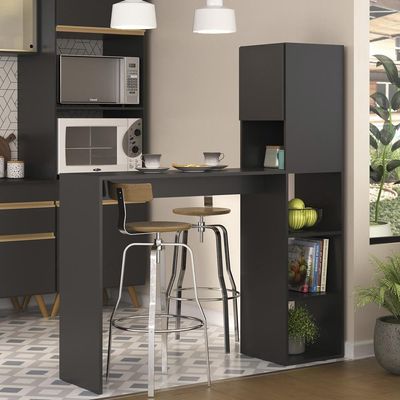 Armário De Cozinha Mesa/bancada Multimóveis Preto