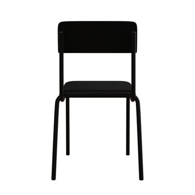 Cadeira Fit Fixa C/4 Pes 475 X 505 X 810 Mm C/4 Un. Preto Preto