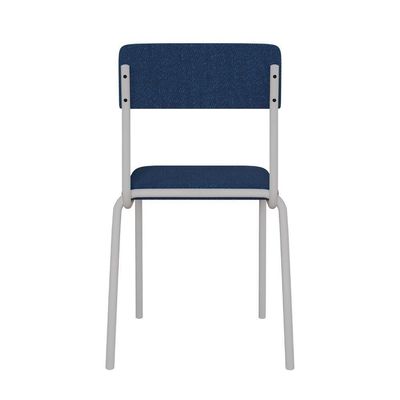 Cadeira Fit Fixa C/4 Pes 475 X 505 X 810 Mm C/3 Un Pés Brancos. Azul Celeste Azul Celeste