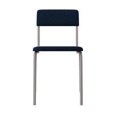 Cadeira Fit Fixa C/4 Pes 475 X 505 X 810 Mm C/3 Un Pés Brancos. Azul Celeste Azul Celeste