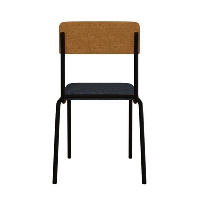 Cadeira Fit Fixa C/4 Pes 475 X 505 X 810 Mm C/4 Un. Caramelo Crt Cinza/courino Caramelo