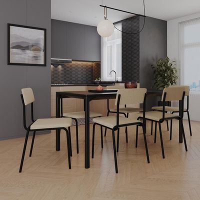 Cadeira Fit Fixa C/4 Pes 475 X 505 X 810 Mm C/2 Un. Corriente Areia Corriente Areia