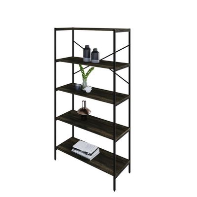 Estante C/05 Prateleiras 152x80x33cm Tub Tueh1585 Carvalho Dark - Carvalho Dark /