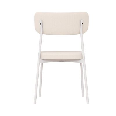 Cadeira Mynna Fixa C/4 Pes 525 X 470 X 790 Mm C/2 Um Pés Brancos. Corriente Palha Corriente Palha