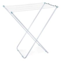 Varal De Chão Slim Branco 79x42cm - Estrutura Em Aço - Peças Em Polipropileno