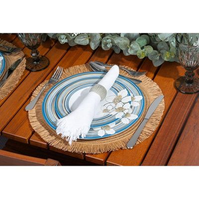 Prato Sobremesa Tramontina Nix Em Porcelana Decorada 21 Cm Tramontina
