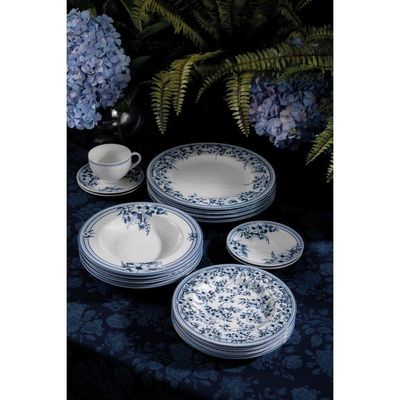 Prato Fundo Tramontina Azzura Em Porcelana Decorada 23 Cm Tramontina