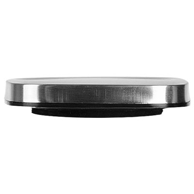 Porta Mantimentos Quadrado Dynasty em Vidro Borossilicato com Tampa de Metal Prata  1,9L