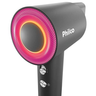 Secador De Cabelos Philco PSC3600 1600W Cinza - Rosa 220V
