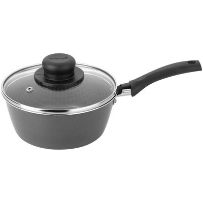 Conjunto de Panelas 4 Peças Multiflon Essencial com Revestimento Antiaderente Ultra7 e Tampas de Vidro - Cinza