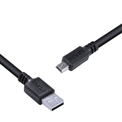 Cabo Usb A 2.0 Macho Para Mini Usb B Macho 28Awg Puro Cobre