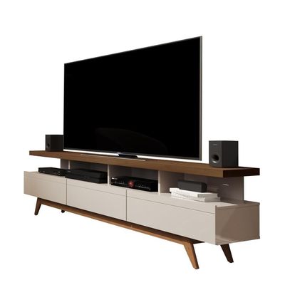 Rack Com Nichos Vivare Wood 1,8 Off White-freijó - Giga