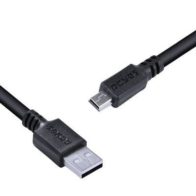 Cabo Usb A 2.0 Macho Para Mini Usb B Macho 28Awg Puro Cobre