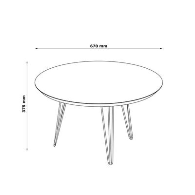 Mesa De Centro Evolution Off-white - Patrimar